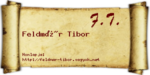 Feldmár Tibor névjegykártya
